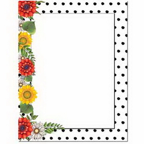 The Image Shop OLH408-25 Daisy Dots Letterhead, 25 pack