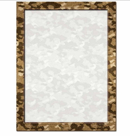 Camouflage Letterhead - 100 pack
