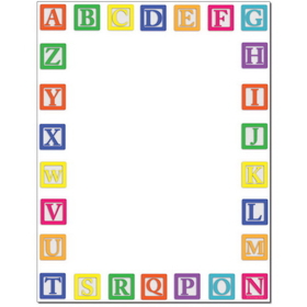 The Image Shop OLH488-25 Alphabet Blocks Letterhead, 25 pack