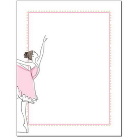 The Image Shop OLH489-25 Ballerina Letterhead, 25 pack