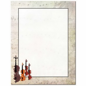 The Image Shop OLH504-25 String Quartet Letterhead, 25 pack