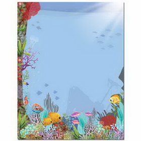 The Image Shop OLH649-25 Coral Reef Letterhead, 25 pack
