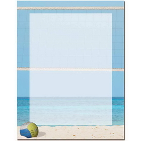 The Image Shop OLH721 Beach Volleyball Letterhead, 100 pack