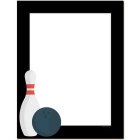 The Image Shop OLH722-25 Bowling Night Letterhead, 25 pack