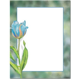 The Image Shop OLH915 Blue Tulip Letterhead, 100 pack