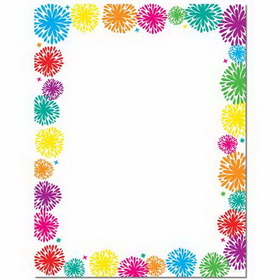 The Image Shop OLH926-25 Fanciful Fireworks Letterhead, 25 pack