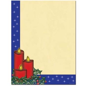 Holiday Candles Letterhead - 100 pack
