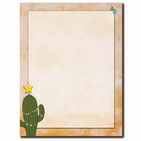 The Image Shop OLHX34 Christmas Cactus Letterhead, 100 pack