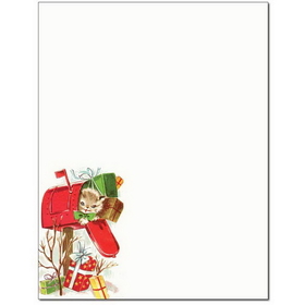 The Image Shop OLHX933-25 Christmas Mailbox Letterhead, 25 pack