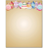 The Image Shop OLHX954-25 Vintage Glass Ornaments Letterhead, 25 pack