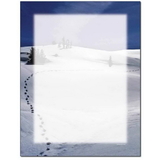 The Image Shop OLHX960-25 Footprints In The Snow Letterhead, 25 pack