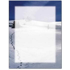 The Image Shop OLHX960 Footprints In The Snow Letterhead, 100 pack