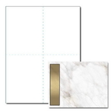 Gold Marble Post Card, 100 pack