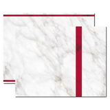 Red Marble Trifold Brochure, Blank Parchment Post Card, 65lb Cover
