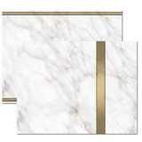 Gold Marble Trifold Brochure, Blank Parchment Post Card, 65lb Cover