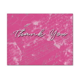Scribbled Thank You Note Card, Blank Parchment Post Card, 65lb Cover
