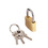 Muka Small Keyed Padlock Multicolor for Luggage/Diary/Gym Locker, 7/8 x 1 5/16 x 5/16 Inches