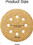 Muka 100 Pcs 5-Inch 8-Hole Grits Gold Sanding Disc Sander Round Sandpaper for Woodworking or Automotive