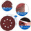 Muka 100 Pcs 5 Inch 8 Hole Sanding Discs Pad Mixed Grits Hook and Loop Sandpaper Sheet