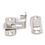 Muka 10 Pack Stainless Steel 90 Degree Gate Latch Heavy Duty Right Angle Pet Door Lock, 4"