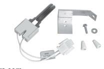 White-Rodgers 767A-383 Hot Surface Ignitor With 5-1/4" Amp Connection & Mounting Adapter