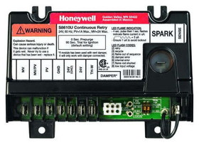 Honeywell S8610U3009 Universal Intermittent Pilot Control For Lp & Natural Gas With Field Selectable Prepurge & Ignition Trial Timings