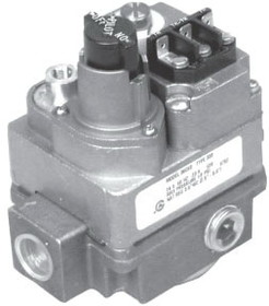 White-Rodgers 36C74-913 24Vac Gas Valve, 3/4" X 3/4" .9 Step, 3.5 Full Outlet Pressure, Plugged Pilot, Reducer Bushings, 1/4" Pilot Fitting, 2 42" Extra Leads, Natural Gas Only, No Side Taps