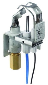 Honeywell Q3450C1185 Pilot Burner for natural gas with a BCR-18 orifice, left single tip style, "C" mounting bracket and primary aeration