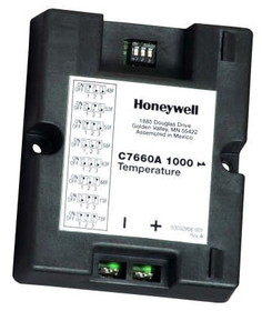 Honeywell C7660A1000 Dry Bulb Temperature Sensor for supply duct or return air with 4 or 20mA output signal REPLACES C7650A1001