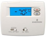 White-Rodgers 1F86-0244 24v/Millivolt 2 Wire Single Stage Non Programmable Digital Thermostat Hardwired Or Battery Powered With Easy To Read 2 Sq. Inch Display 45-90F 1H-1C