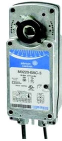 Johnson Controls M9220-BAA-3 120vac, Two Position, 177 lb-in Torque, 24-57 Second Power On run time, Spring Return Actuator