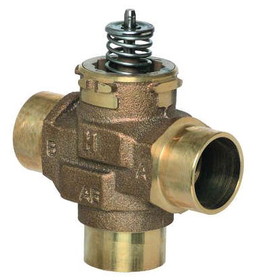 Honeywell VCZMS6100 1" Sweat Three Way Mixing/Diverting Zone Valve Body 6.6 Cv