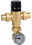Caleffi 521619A 3-Way Mixing Valve w/ Adaptor and Gauge, Low-Lead Brass 1" Swt, Price/each