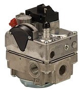 Robertshaw 720-055 24v 1/2" X 3/8" Step Opening Hot Surface Ignition Gas Valve 125,000 BTU With Built In Regulator For Natural Or LP Gas & This has Right Outlet
