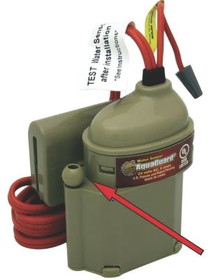 Rheem Water Heater Parts AG-1100+ Float Switch Water Sensor for Metal Pans - Trigger Depth 3/4"