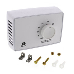 Ranco J10-821 24/120V SPST Horizontal Wall Mount Humidistat 20-80% Relative Humidity