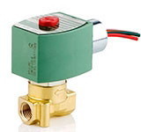 Asco 8262H002 120/60 110/50 Vac 1/8" NPT. 2 Way N.C. General Purpose Brass Solenoid Valve For Air, Water, Light Oil Replaces 8262G002
