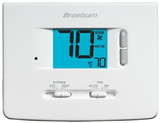 Braeburn 1025NC 24v Builder Series 2 Or 3 Wire Single Stage Dual Powered Heat Only Digital Non Programmable Thermostat With Adjustable Temp. Limits 45-90F
