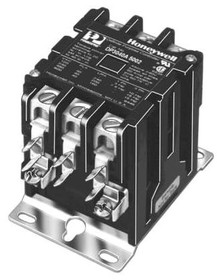 Honeywell DP3030A5004 Deluxe Power Pro Contactor. Poles: 3. Coil Voltage: 24V. Contact Rating: 30Amps. 50/60 Hz. Terminal Connection: Box Lug Replaces Dp3030A5003