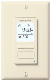 Honeywell RPLS740B1008 120v 3 Wire Econo Switch 7 Day Solar Programmable Light Switch Timer, Up to 7 Programs (7 On/Off Times) Per Week. (White) Can replace TI035 (5)