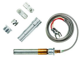 Honeywell Q313U3000 35" Long Universal Thermopile With Push In Clip, PG Adapter, And Attaching Nuts.