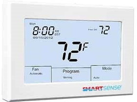 Robertshaw SMART-1000 Smart Sense 24v Touchscreen 7 Day Up To 3h/2c Prog Or Non-prog Indoor Outdoor Sensor Options Keypad Lockout