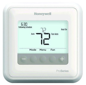 Honeywell TH4210U2002 24V T4 Pro Programmable Thermostat with stages up to 2 Heat/1 Cool Heat Pumps; up to 1 Heat/1 Cool Conventional Systems 40-90F