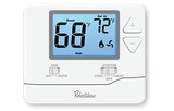 Robertshaw RS8110 24V/Millivolt Non Programmable Digital Single Stage Conventinal/Heat Pump Thermostat With 4.6 Square Inch Backlit Display 1H/1C 45-90F