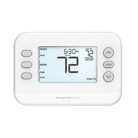 Honeywell TH2320U4006 24V FOCUSPRO P200 Multi Stage Programmable / Non Programmable Hardwire Or Battery Powered Digital Thermostat With Backlight 3H/2C Heat Pump Or 2H/2C Conventional 32-90F
