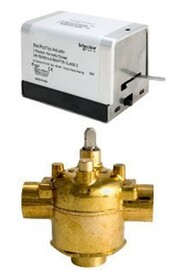 Erie Controls VT3417G13A02A 24v 1 Sweat 3-way Zone Valve N/c 18 Leads W/ Aux Switch Cv=7.0