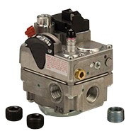 Robertshaw 720-474 24v 1/2" X 1/2" Standing Pilot Gas Valve W/Step Opening Feature Includes Convertible Regulator For Natural Or LP Gas 150,000 BTU