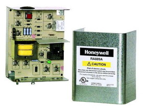 Honeywell RA889A1001 120V 60Hz. Switching Relay 15Afl/30Alr 2000 Va Max. Rating On Line Volt Contacts.