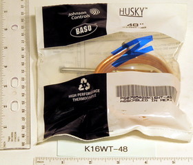 Baso Gas Products K16WT-48H 48" Heavy Duty Husky Thermocouple With Fittings
