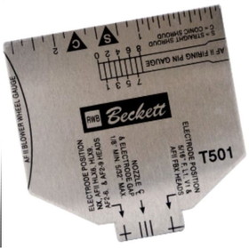 Beckett T501 Electrode Gauge Replaces T500 The T501 is a multipurpose gauge for NX, AF, AFG, AFII, SR, SM, and SF Burners.